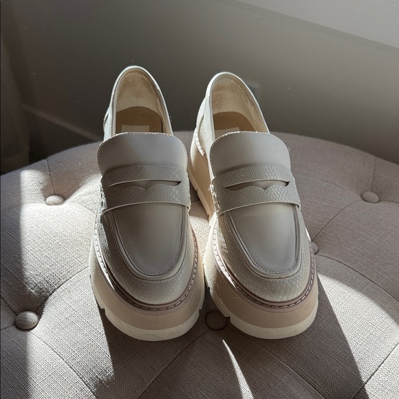 Dolce Vita Cream and Tan Loafers - Picture 2 of 7